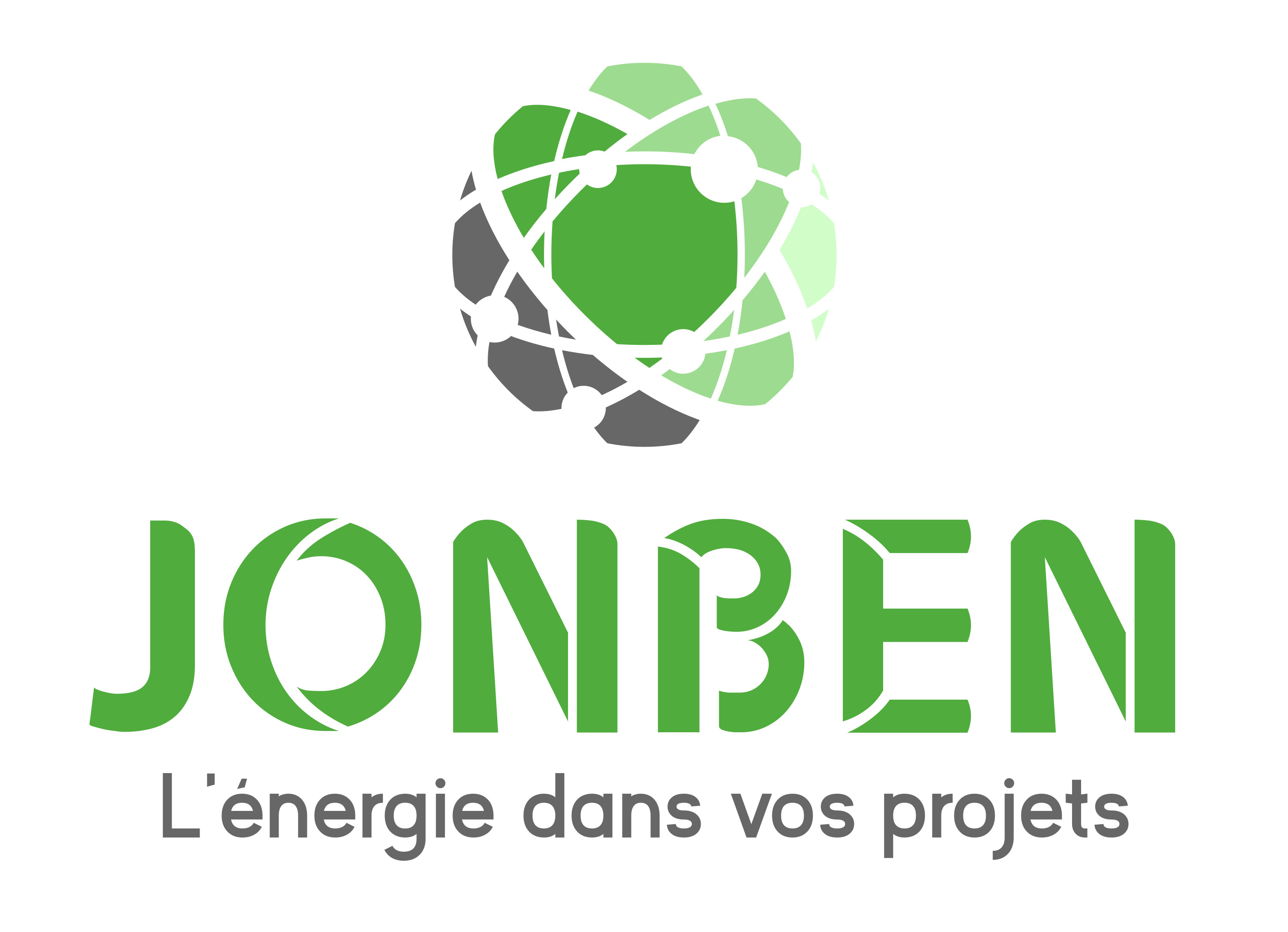 logo entreprise JonBen font noir et logo blanc